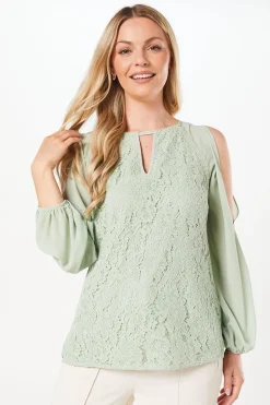 Premium Lace ¾ Sleeve Top