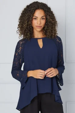 Premium Lace Sleeve Top
