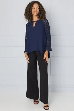 Premium Lace Sleeve Top