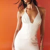 Premium Satin Corset Bodycon Mini Dress