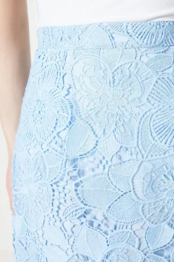 Premium Scallop Lace Midi Skirt