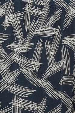 Print Cropped Harem Joggers