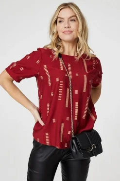 Printed 1/2 Sleeve Blouse