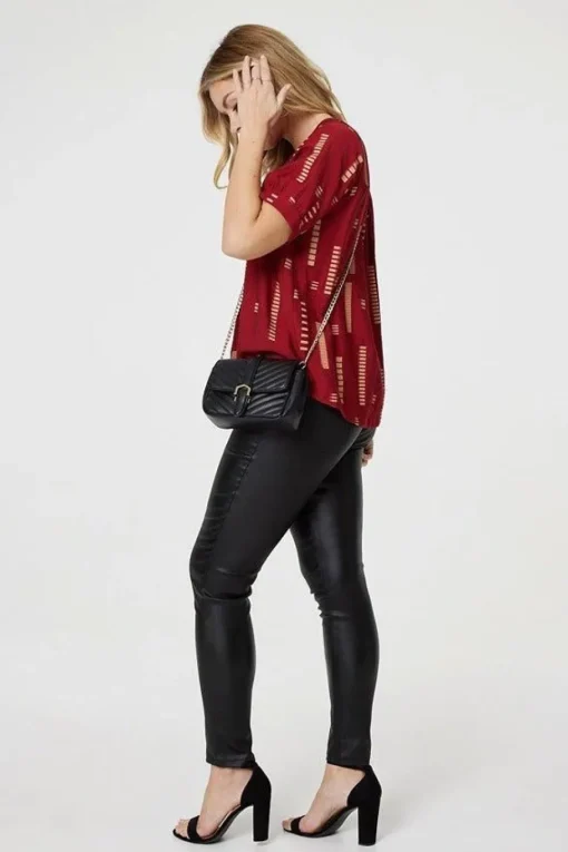 Printed 1/2 Sleeve Blouse