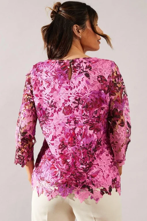 Printed Lace Top