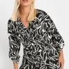 Printed Pintuck Blouse