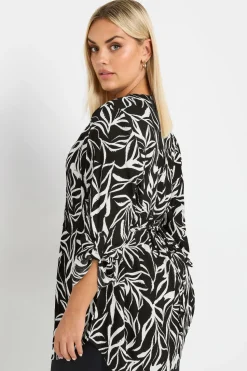 Printed Pintuck Blouse