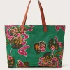 Printed Ribbed Beach Bag