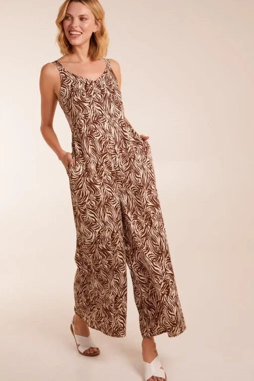 Printed Side Pocket Jumpsuit