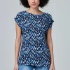 Printed Top With Zip Detail