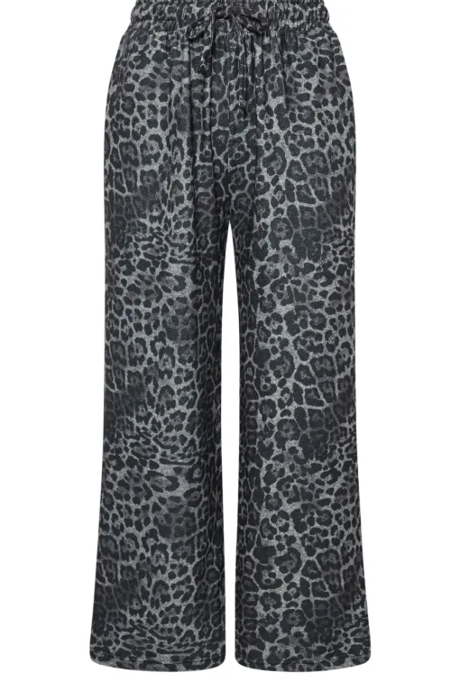 Printed Wide Leg Lounge Trousers
