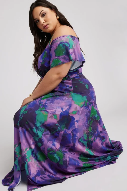 Printed Wrap Dress