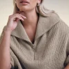Quarter Zip Short Sleeve Jumper