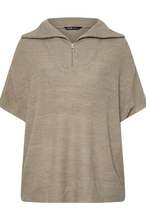 Quarter Zip Short Sleeve Jumper
