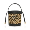 "Anse' Tiger Print Bucket Bag