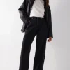 Raw Denim Straight Leg Jean