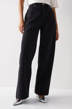 Raw Denim Straight Leg Jean