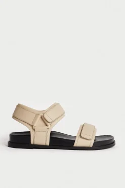 Real Leather Grandad Deep Footbed Sandal