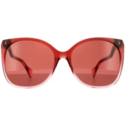 Rectangle Burgundy Red Sunglasses