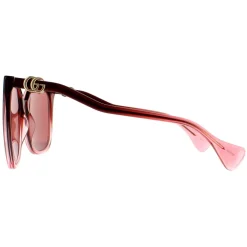 Rectangle Burgundy Red Sunglasses