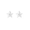 Recycled Sterling Silver 925 Mini Star Stud Earrings