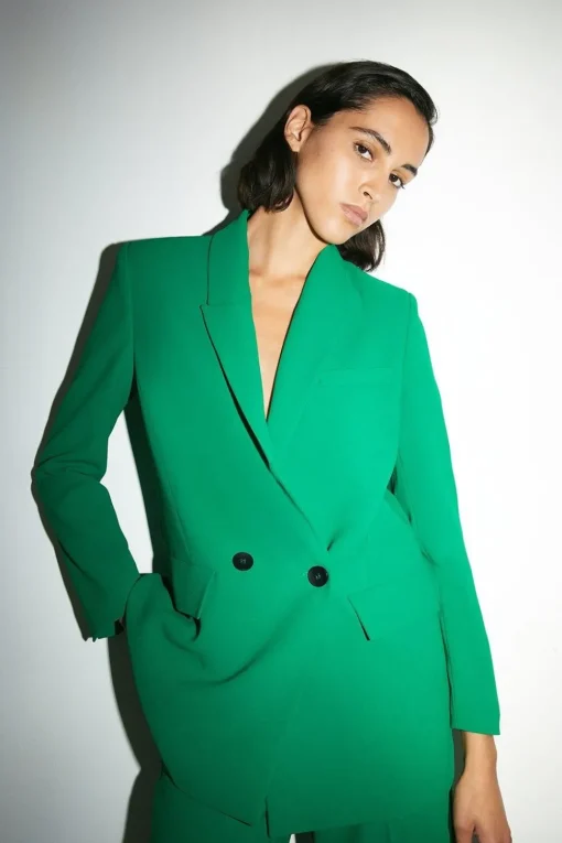 Relaxed Double Breasted Blazer