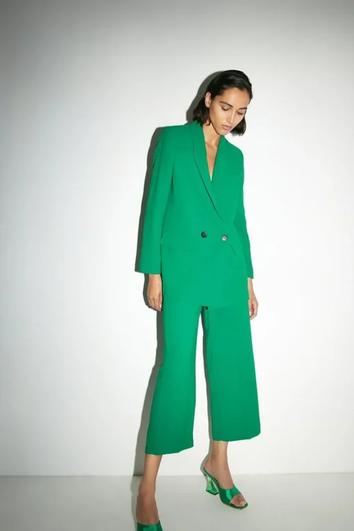 Relaxed Double Breasted Blazer