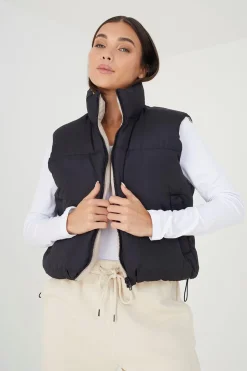 Reversible Cropped Padded Gilet