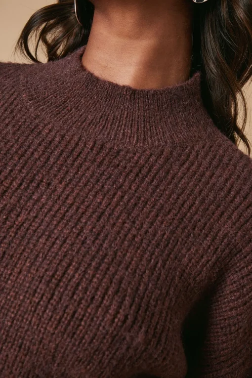 Ribbed Crew Neck Jumper