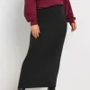 Ribbed Maxi Tube Skirt