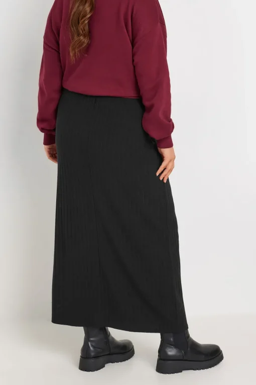 Ribbed Maxi Tube Skirt