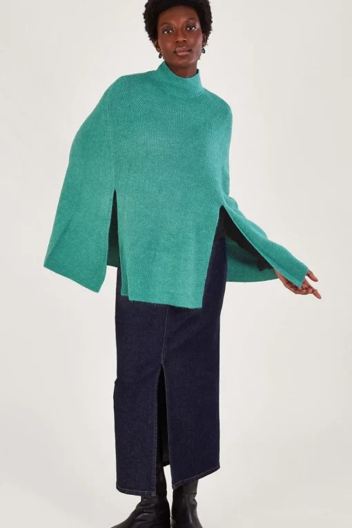 Ribbed Poncho