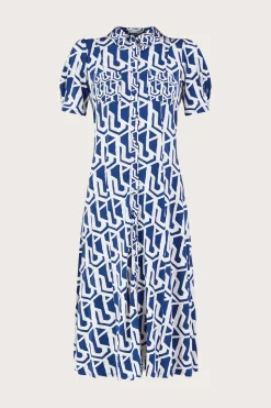 Rizzoli Geometric Print Shirt Dress