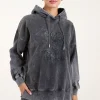 Rock & Roll Acid Wash Hoodie