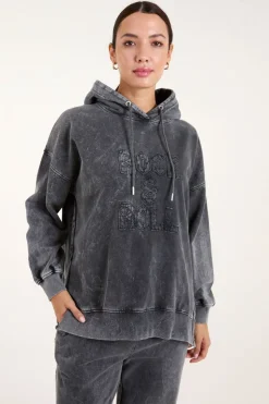 Rock & Roll Acid Wash Hoodie