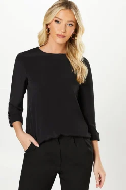 3/4 Roll Sleeve Blouse