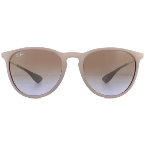 Round Dark Rubber Sand Brown Gradient Erika 4171 Sunglasses