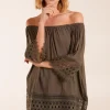 Round Neck Detail Blouse