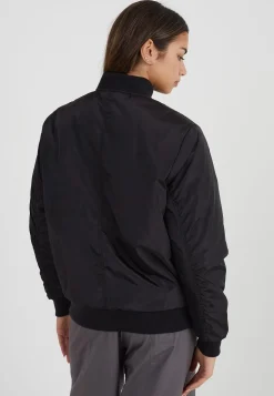 Ruched Sleeve Oversized Bomber Jacket