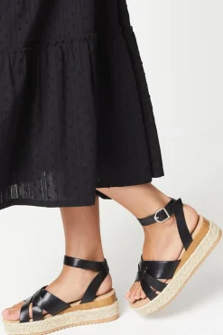 Rudi Interwoven Espadrille Wedge Sandals