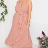 Ruffle Bridesmaid Wrap Dress