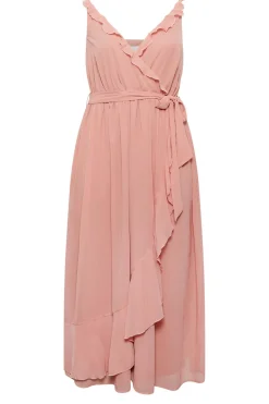 Ruffle Bridesmaid Wrap Dress