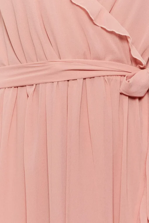 Ruffle Bridesmaid Wrap Dress