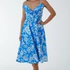 Ruffle Wrap Cami Dress