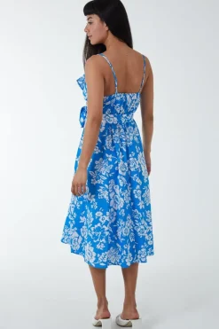 Ruffle Wrap Cami Dress