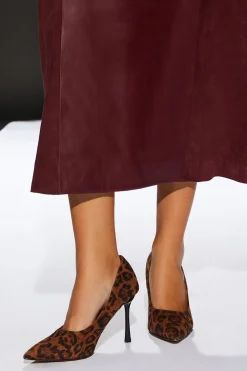 Runway 1.8.1.8 Leopard Print Stiletto Court Shoe