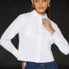 Runway 1.8.1.8 Poplin Cropped Boxy Utility Shirt