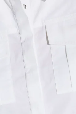 Runway 1.8.1.8 Poplin Cropped Boxy Utility Shirt