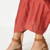 Sasha Comfort Stacked Low Block Heeled Sandals