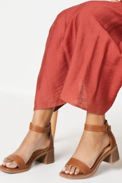 Sasha Comfort Stacked Low Block Heeled Sandals